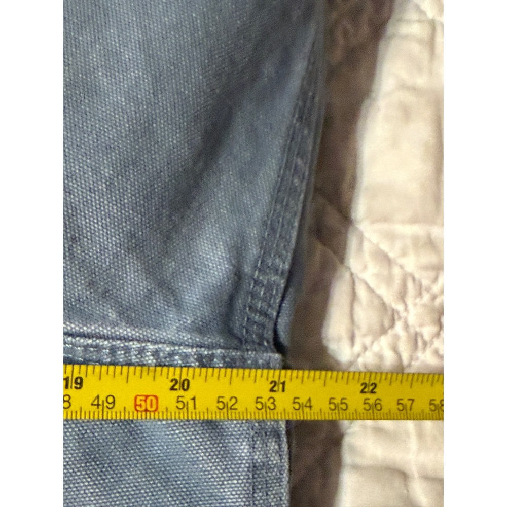 Carhartt WJ141 Sierra Jacket Women Small Blue Sherpa Lined Hooded Duck Coat - Picture 11 of 13